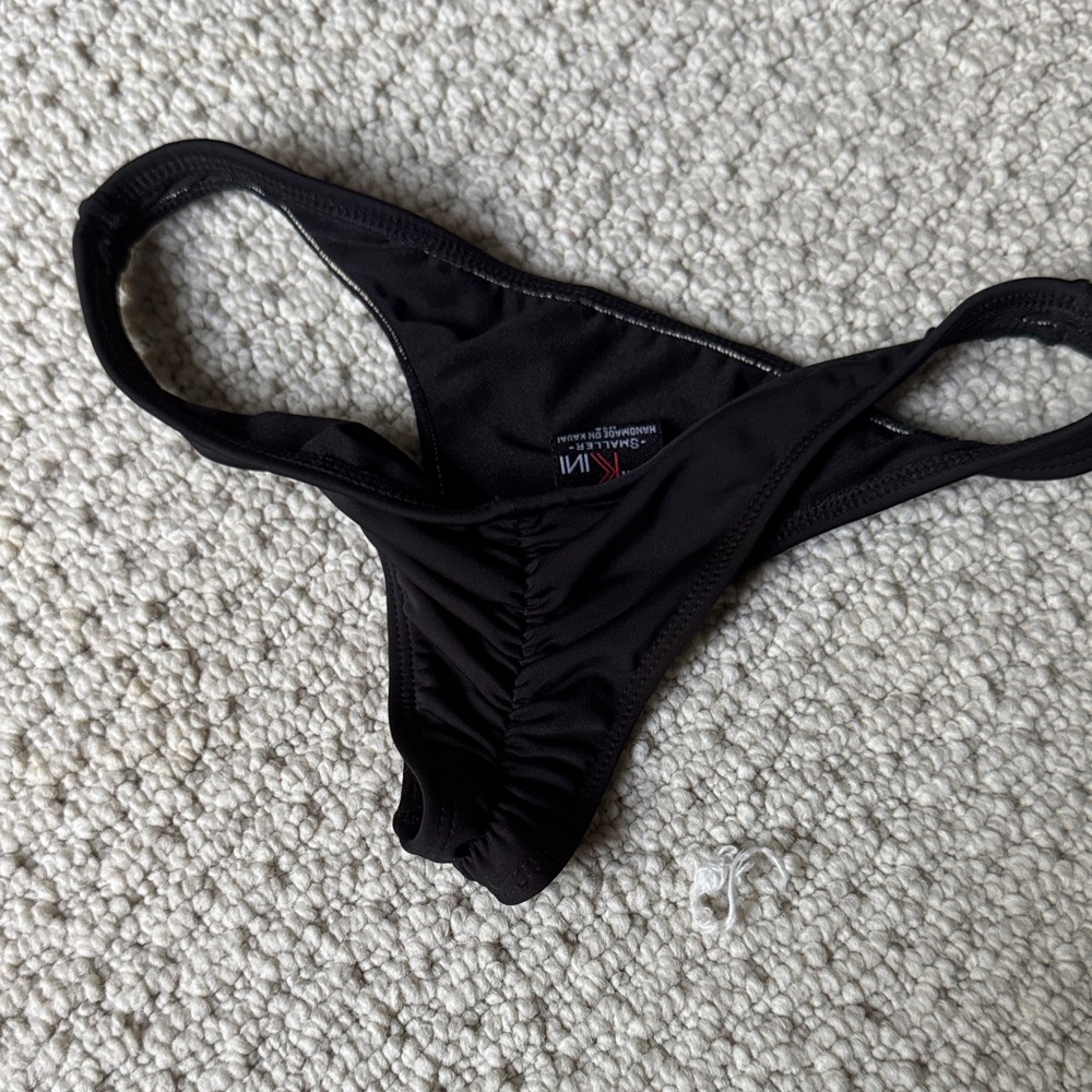 Black Thong Bikini Bottom